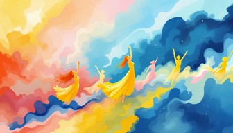 Free Dancers in Color Image - Dance, Watercolor, Movement | Download at ...