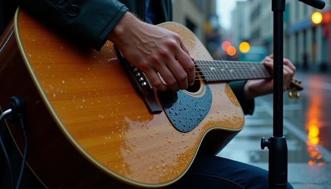 Free Guitar Through Rain Image - Guitar, Rain, Music | Download at ...