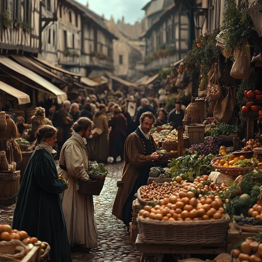Commerce Historically Free Bustling market scene Image - Market, Bustling, Historical ...