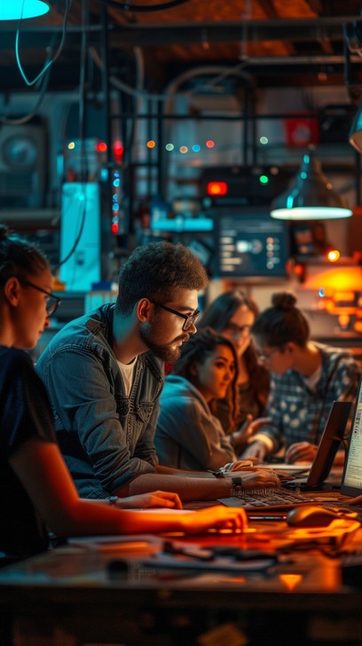 Free Tech Team Working Image - Technology, Teamwork, Collaboration ...