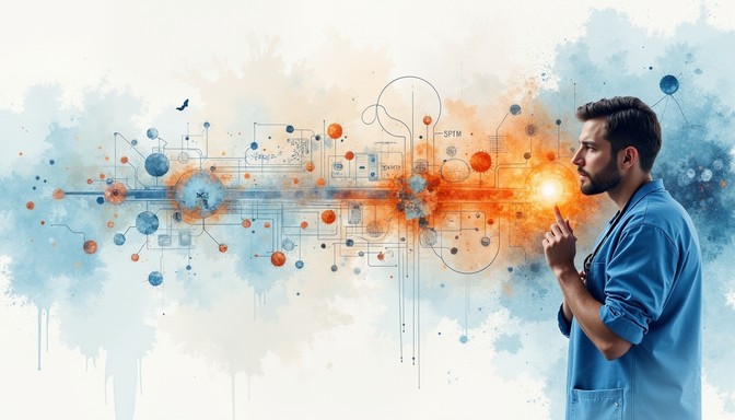 Science Creativity Image Free Science Meets Creativity Image - Watercolor, Contemplation ...