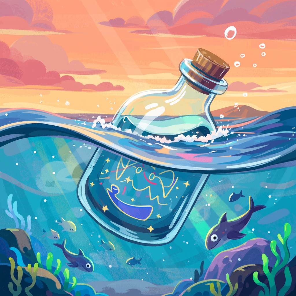 Free Magical Ocean Wishes Image - Bottle, Ocean, Magical | Download at ...
