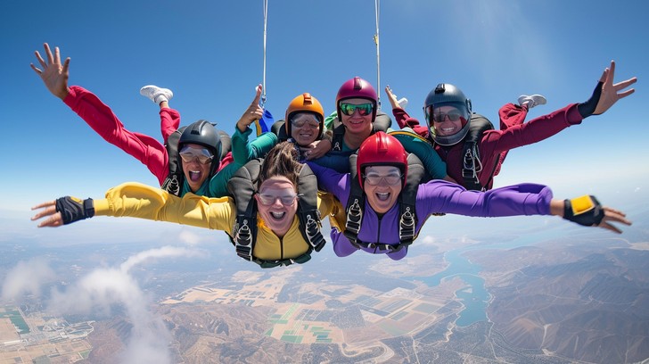 Free Love Takes Flight Image - Skydiving, Couple, Adventure | Download ...
