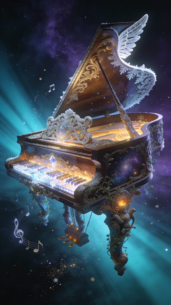 Free Cosmic Piano Vibes Image - Abstract, Art, Piano | Download at