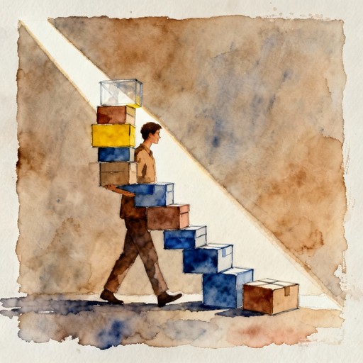 Free Carrying Life's Burdens Image - Watercolor, Illustration, Balance ...