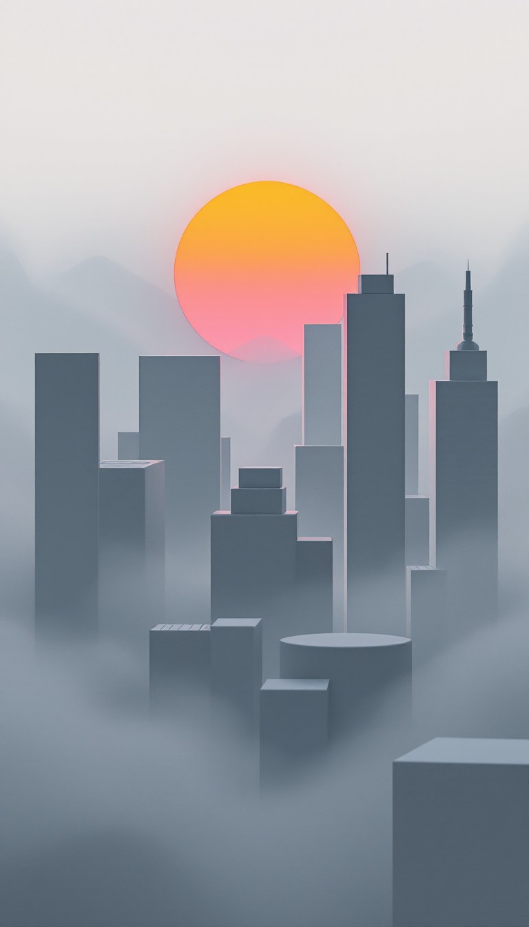 Free Minimalist City Dawn Image - Minimalist, Cityscape, Sunrise ...
