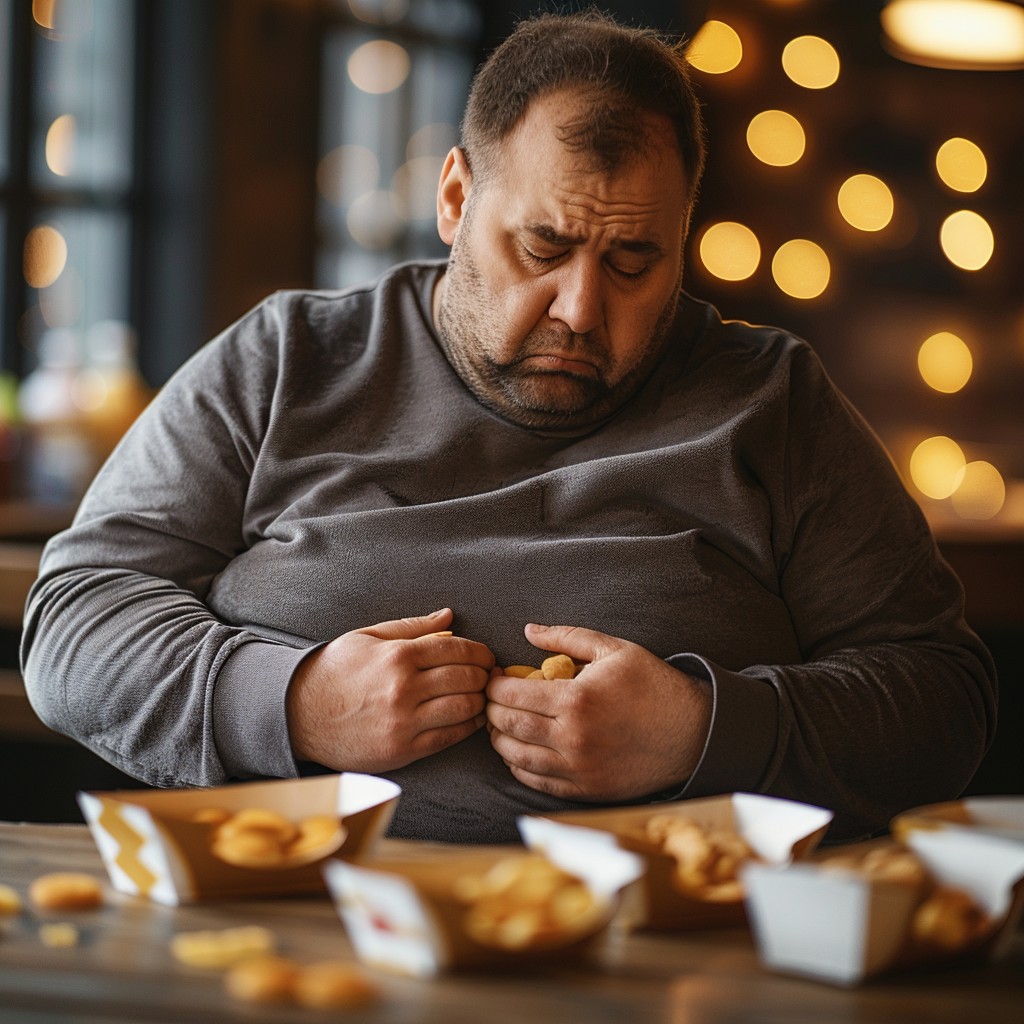 Quiet Snacking Free Contemplative Snacking Moment Image - Man, Snacking, Reflective ...