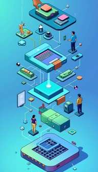 Free Isometric Tech Integration Image - Technology, Isometric, Assembly ...