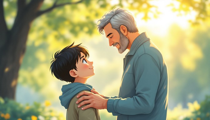 Free Father Son Moment Image - Father, Son, Family | Download at StockCake