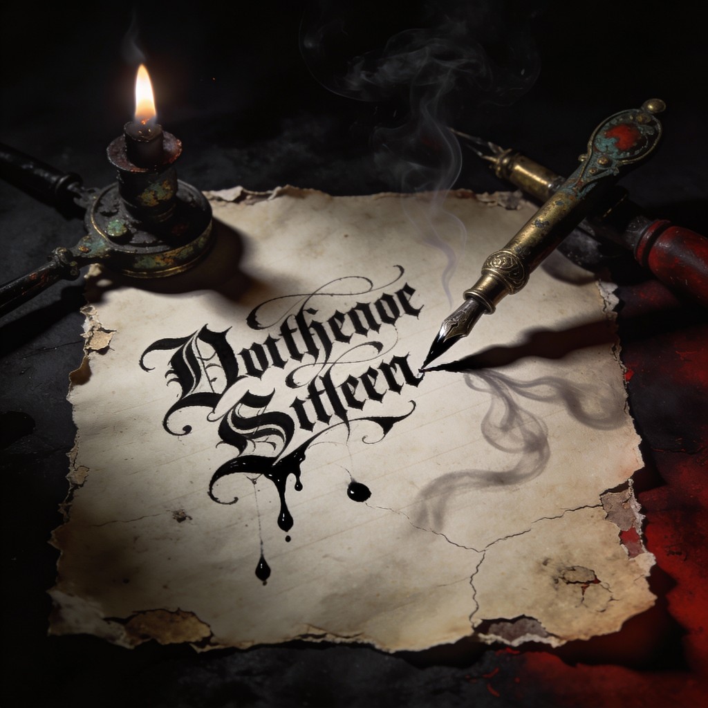 Free Gothic Calligraphy Art Image - Gothic, Calligraphy, Writing ...