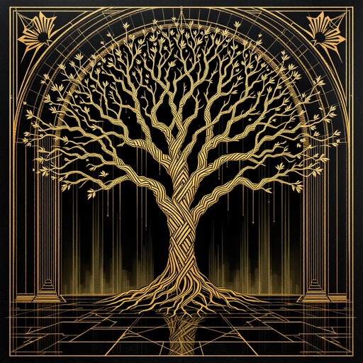 Free Golden Gothic Tree Image - Artdeco, Vintage, Gothic | Download at ...
