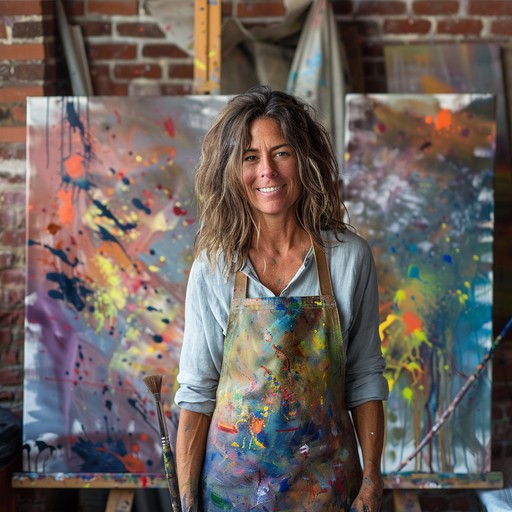 Free Artist's Vibrant Studio Image - Artist, Studio, Paintings ...