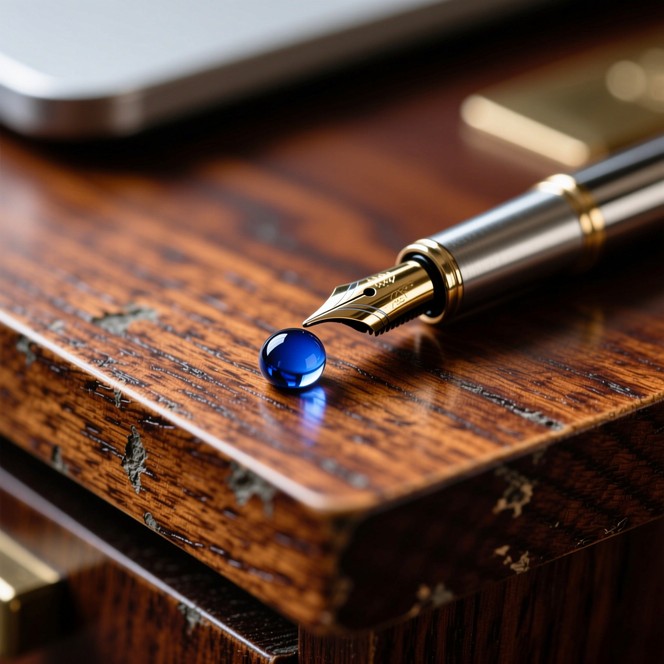 Free Ink Meets Wood Photo - Ink, Droplet, Pen | Download at StockCake