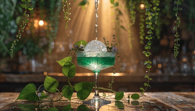 Free Botanical Cocktail Elegance Image - Botanical, Emerald, Green ...