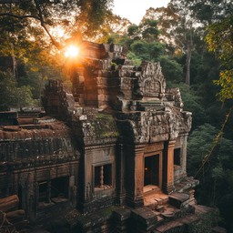 Free Sunset Ancient Ruins Image - Sunset, Ruins, Temple | Download at ...