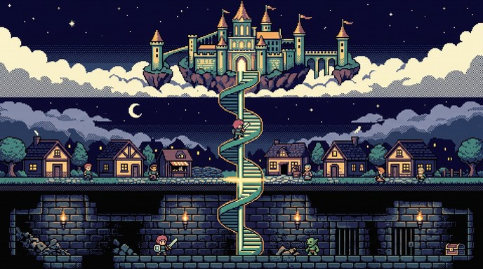 Free Layered Pixel Adventure Image - Pixel, Retro, 8-bit | Download at ...