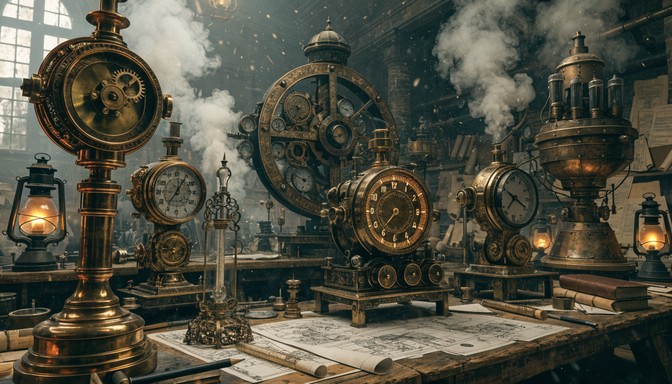 Download Steampunk Laboratory Tools Image - Steampunk, Victorian ...