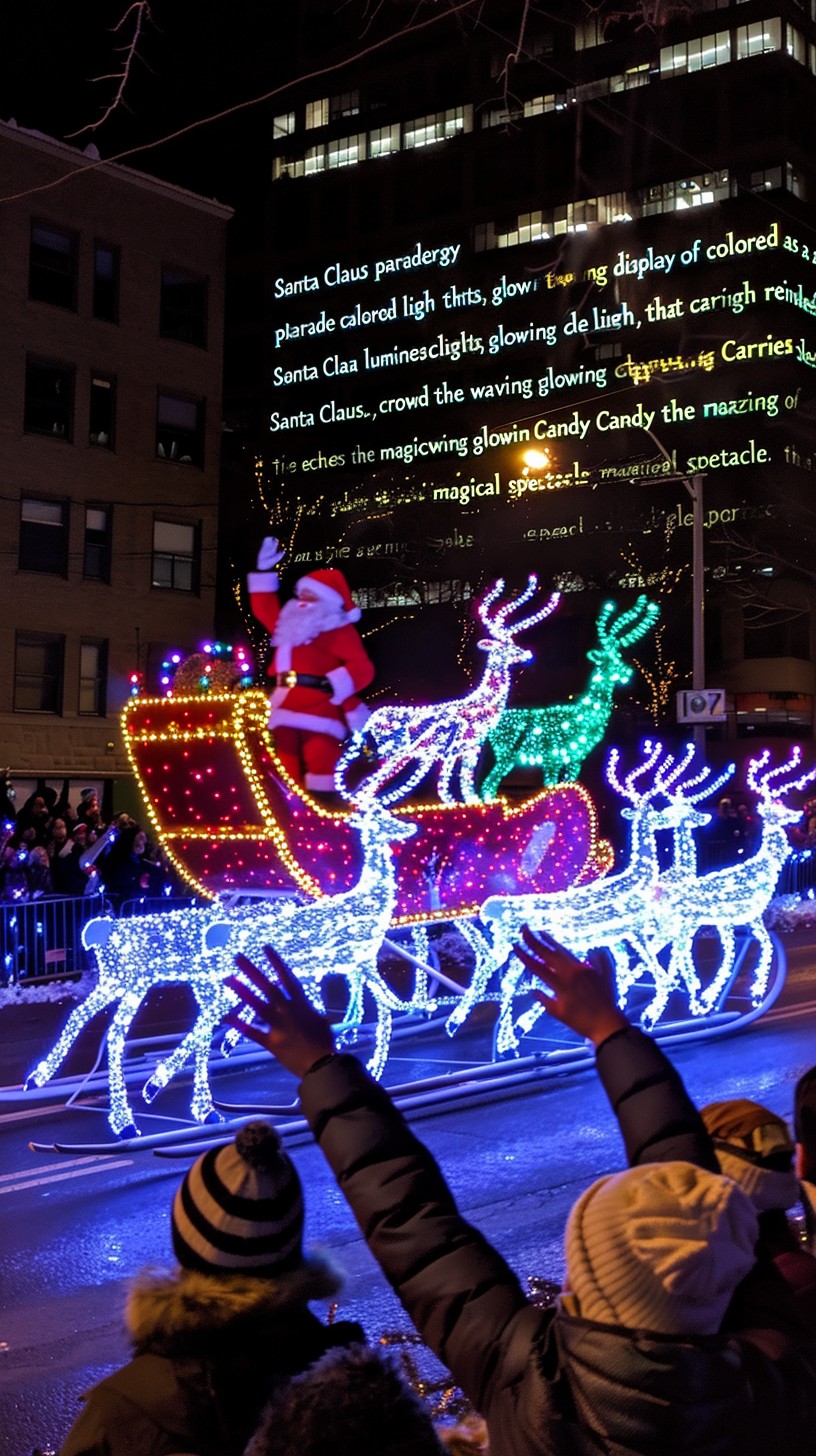 Free Santa's Nighttime Parade Photo - Santa, Parade, Children ...