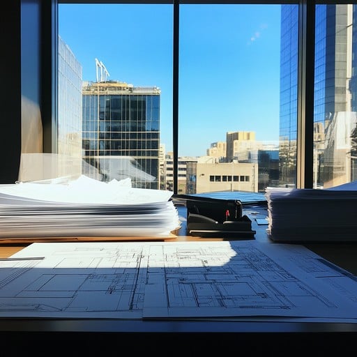Free Architectural office view Image - Architecture, Office, Blueprints ...
