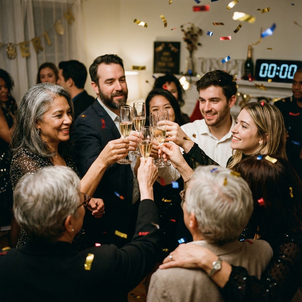 Free Midnight Toast Together Image - Celebration, Toast, Champagne ...