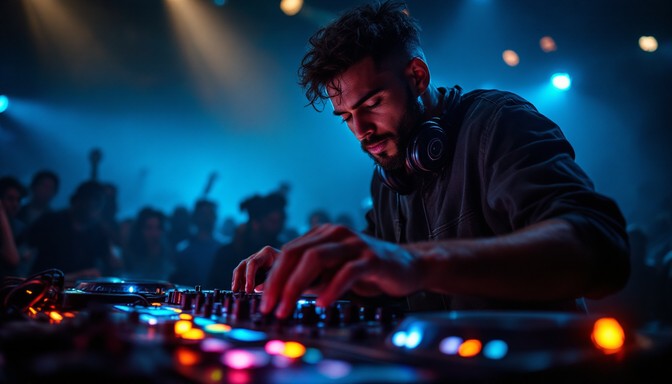 Free DJ In Action Image - Dj, Nightclub, Music | Download at StockCake