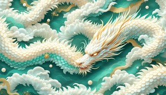 Free Serpentine Dragon Pattern Image - Dragon, Serpentine, Jade ...