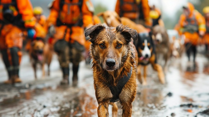 Free Dog Leading Rescue Image - Dog, Rescue, Firefighters | Download at ...