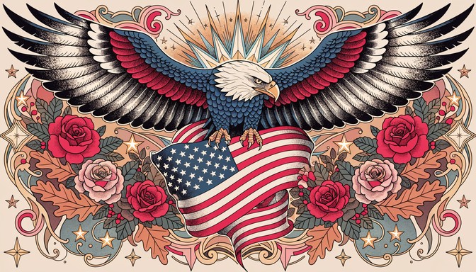 Free Patriotic Eagle Design Image - Eagle, Patriotic, Tattoo | Download ...