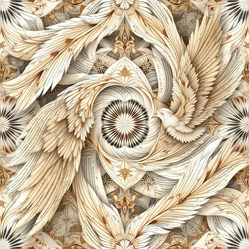 Free Wings Meet Knowledge Image - Feathers, Manuscript, Spiral ...