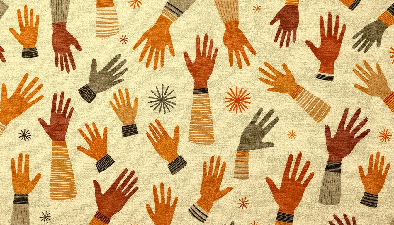 Free Woven Hand Pattern Image - Textile, Pattern, Hands | Download at ...