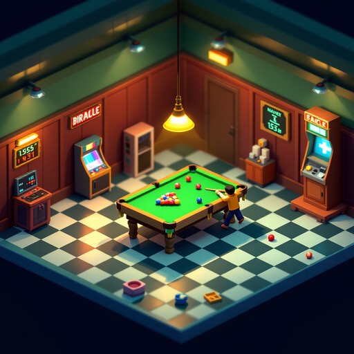 Free Pixel Pool Paradise Image - Isometric, Pixel, Voxel | Download at ...