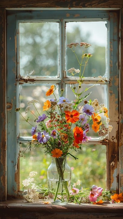 Free Blooming Window View Image | Download at StockCake