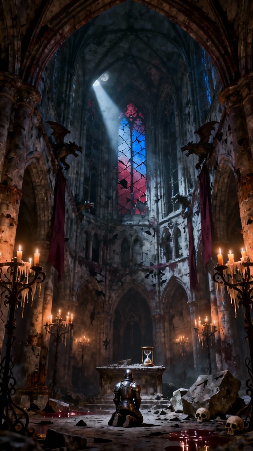 Free Knight Prays Alone Image - Knight, Cathedral, Gothic | Download at ...