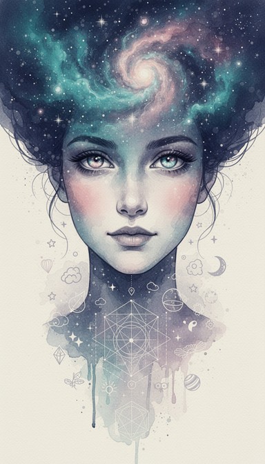 Free Cosmic Soul Portrait Image - Ethereal, Cosmic, Surreal | Download ...