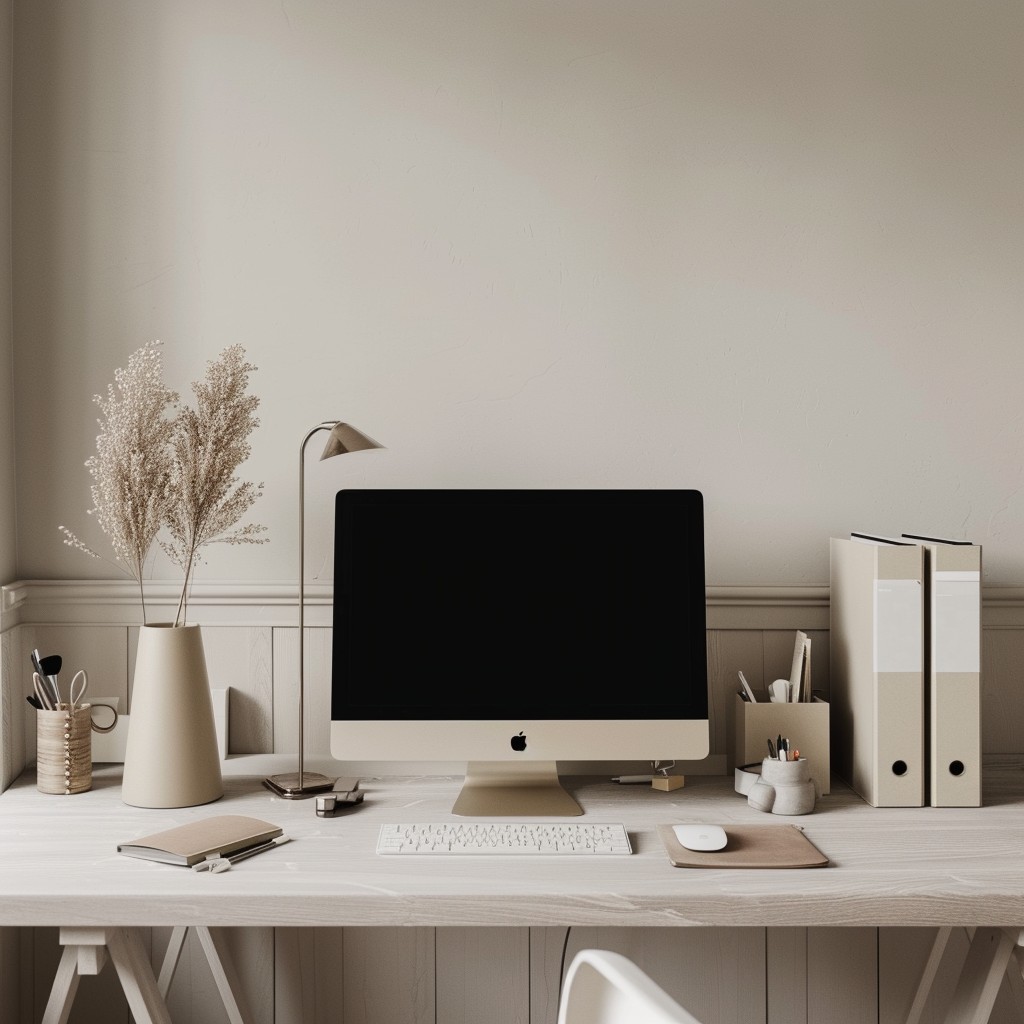 Free Minimalist Workspace Setup Image - Minimalist, Workspace, Computer ...