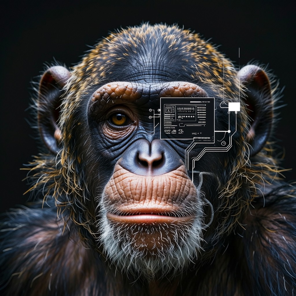 Free Cyber Monkey Portrait Photo - Monkey, Cyber, Primate | Download at ...