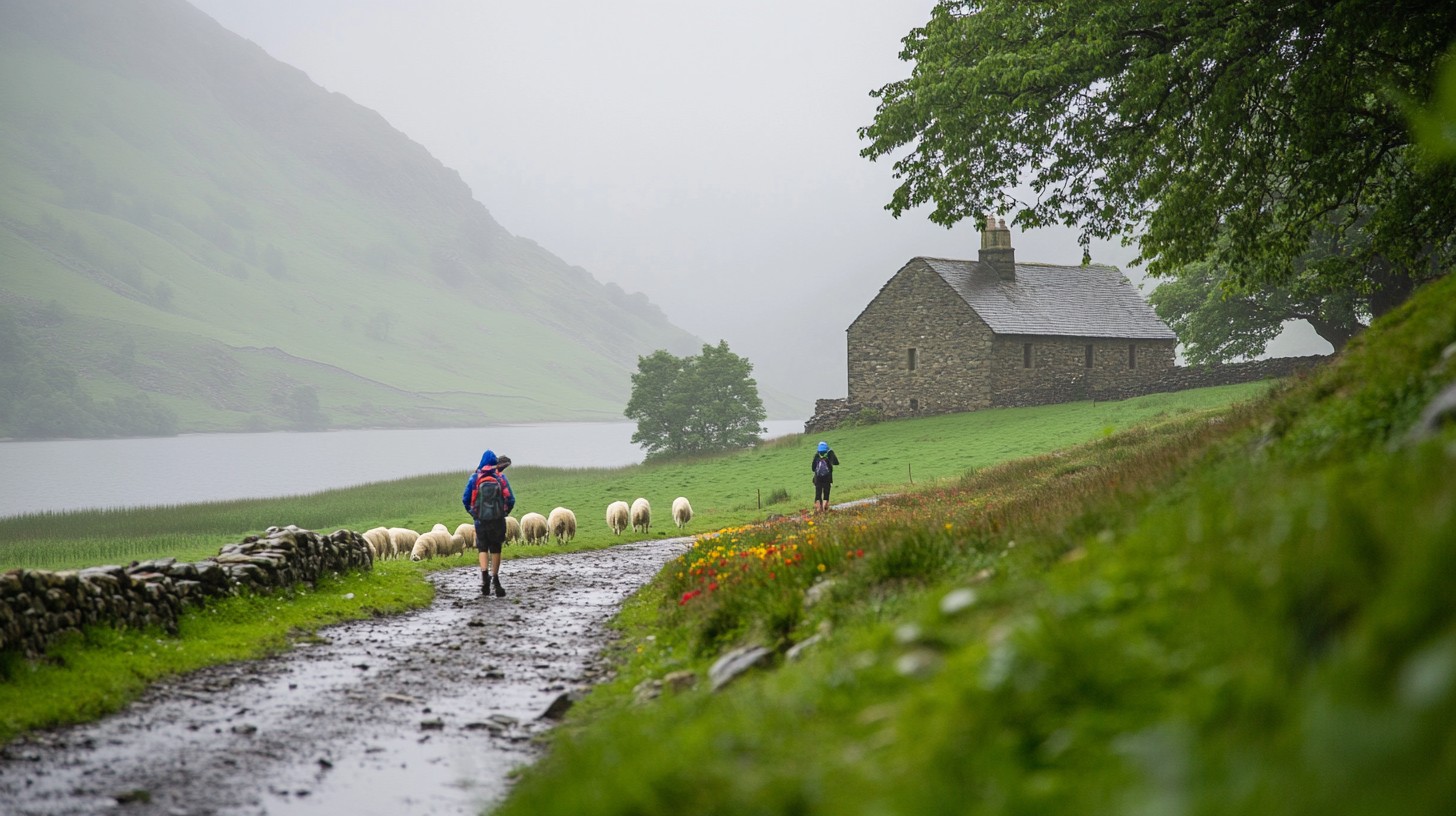 Walk In Countryside Free Rainy countryside walk Image - Rain, Countryside, Hikers ...