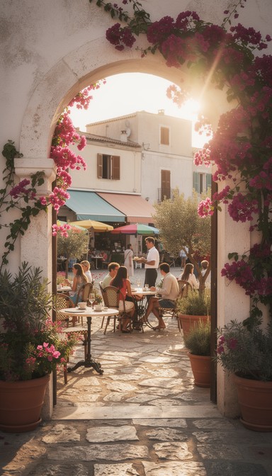 Free Mediterranean Courtyard Gateway Image - Mediterranean, Archway ...
