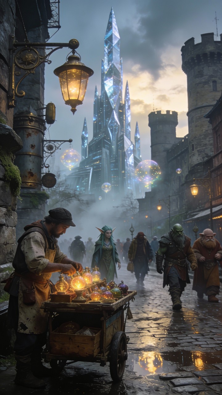 Fantasy Tea Merchant Free Fantasy Dawn Market Image - Fantasy, Merchant, Dawn | Download at ...