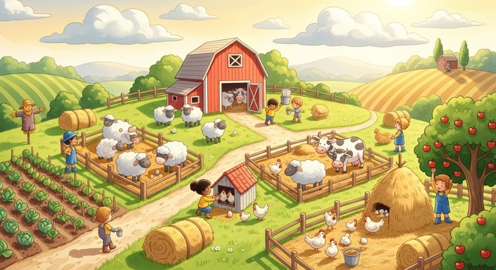 Exploring Farm Free Happy Farm Life Image - Farm, Barn, Children | Download at StockCake