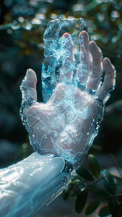 Translucent Power Hand Free Illuminated Veined Hand Image | Download at StockCake