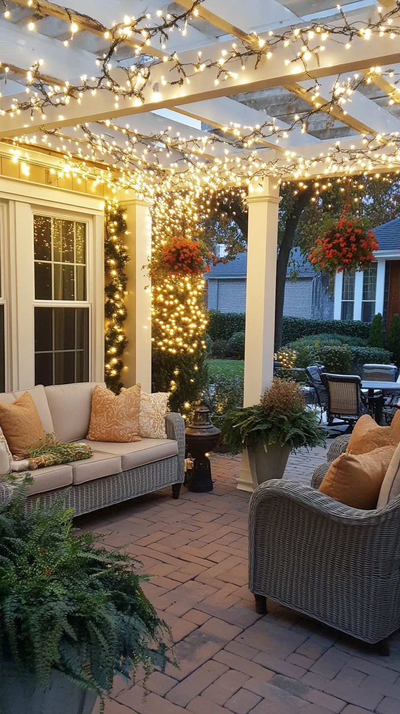 Free Cozy outdoor seating Image - Patio, Lights, Seating | Download at ...
