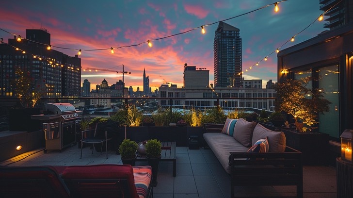 Free Urban Sunset Chill Image - Sunset, Rooftop, Cityscape | Download ...