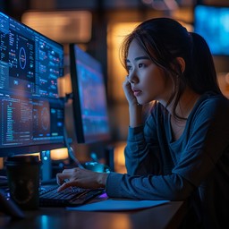 Free Midnight Coding Session Image - Coding, Developer, Neon | Download ...