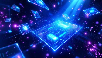 Free Floating Digital Interface Image - Holographic, Cyberpunk ...