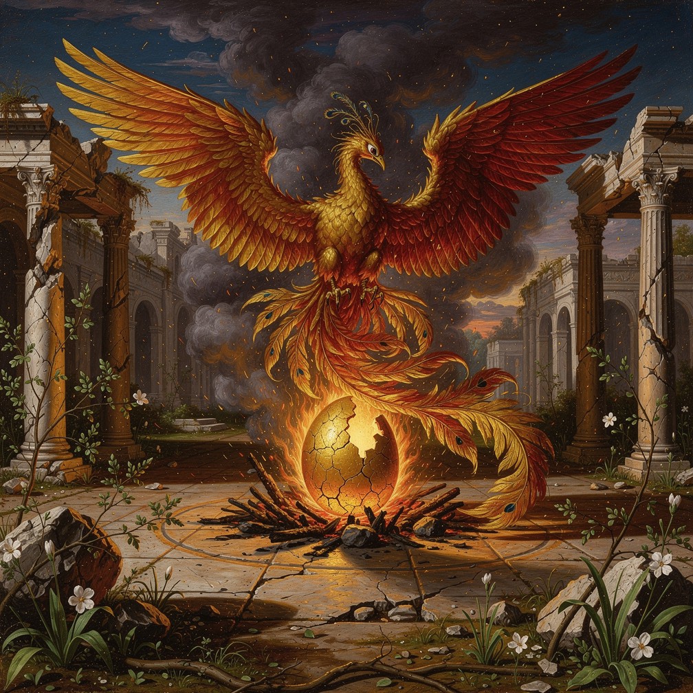 Phoenix Rising Flame Download Phoenix Rising Flames Image - Phoenix, Rebirth, Flames | StockCake