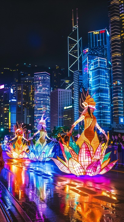 Visual Parade Free Vibrant Night Parade Image - Night, Parade, Illuminated | Download ...