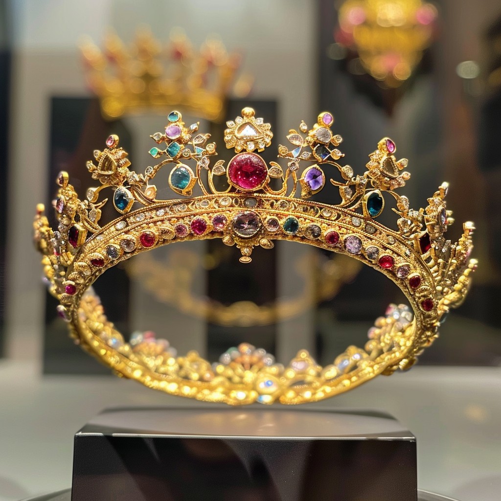 Free Regal Crown Display Image - Crown, Gold, Gemstones | Download at ...