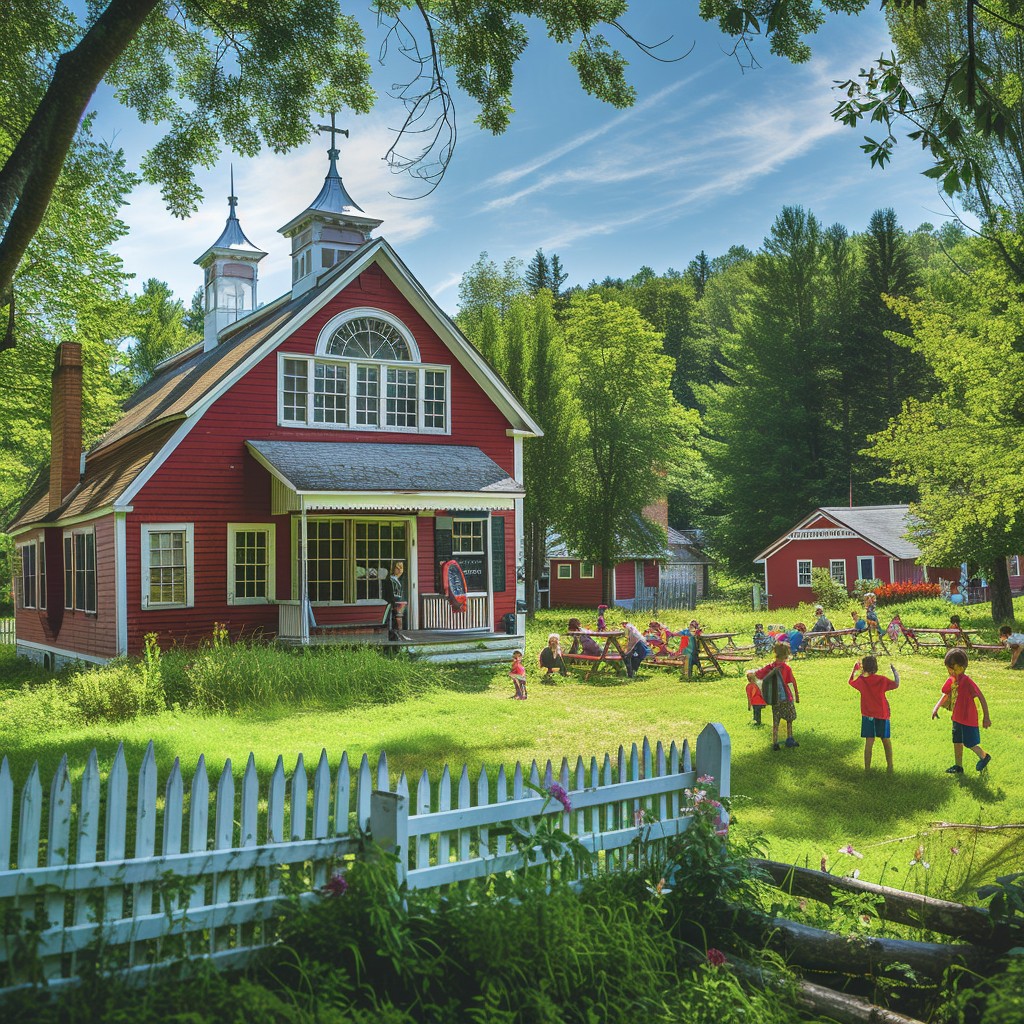 Village Multi Rustic Free Rustic Village Charm Image - Village, Schoolhouse, Children ...