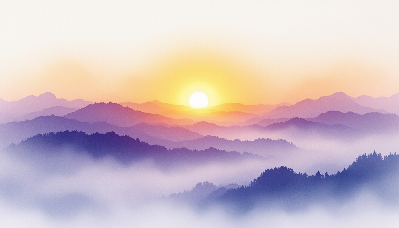 Free Misty Mountain Sunrise Image - Sunrise, Mountains, Mist | Download ...